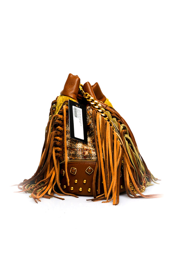Borsa Donna La Carrie LEGACY BUCKET MIX COMBI MAT. COMBI CUOIO LEGACY BUCKET MIX COMBI MAT. COMBI CUOIO La Carrie 