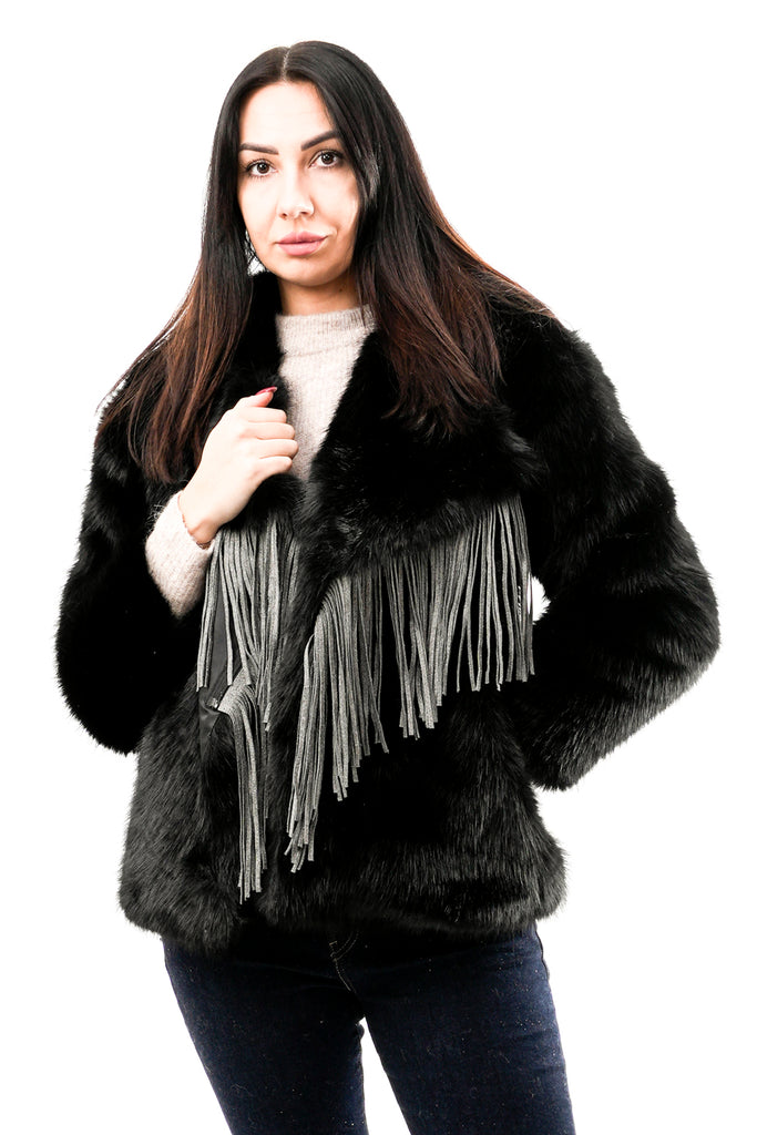 Pelliccia Donna Le Voliere WW23C463B BLACK WW23C463B BLACK Le Voliere 