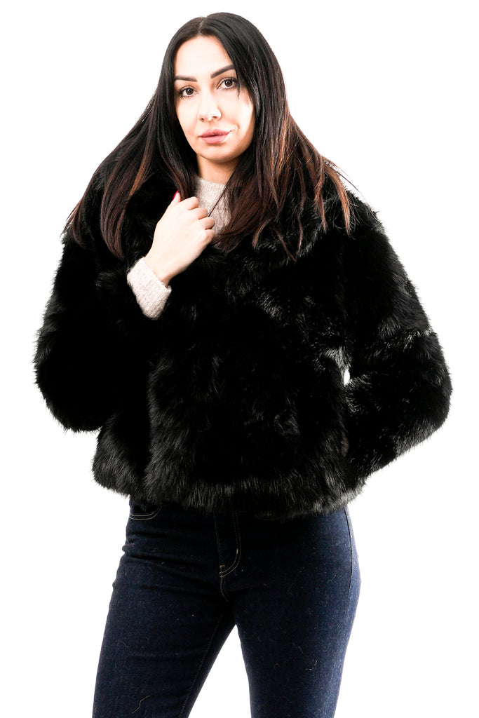 Pelliccia Donna Le Voliere WW25C038B BLACK WW25C038B BLACK Le Voliere 