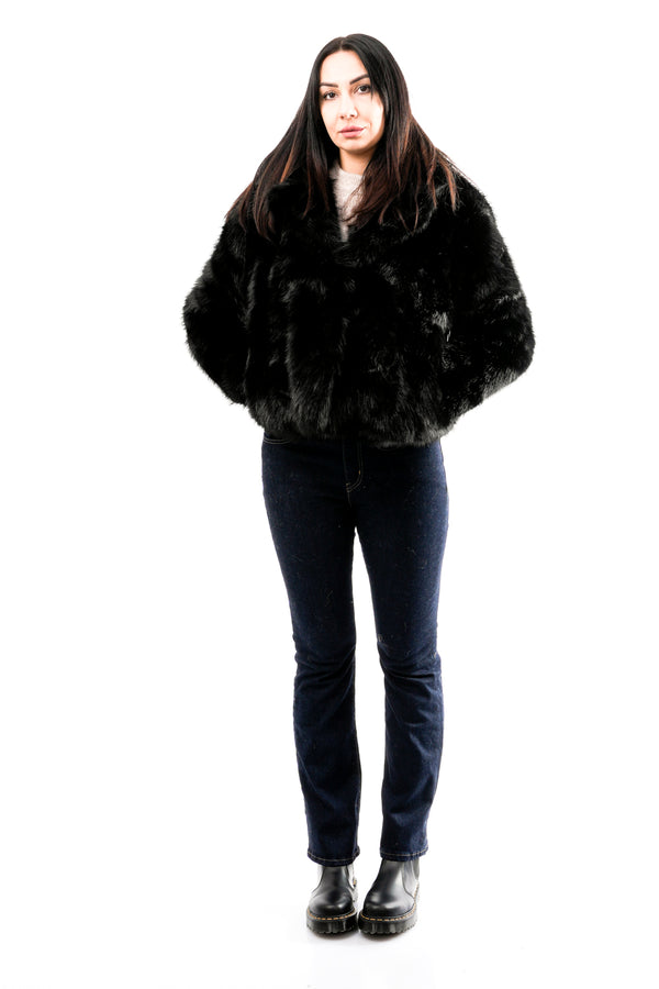 Pelliccia Donna Le Voliere WW25C038B BLACK WW25C038B BLACK Le Voliere 
