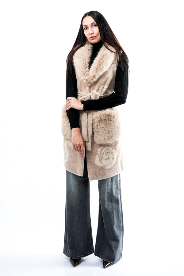 Gilet Donna No Secrets NS209 CARAMELLO ROSECAPPUCCINO NS209 CARAMELLO ROSECAPPUCCINO No Secrets 
