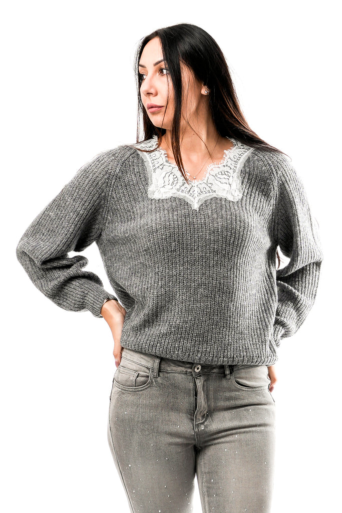 Maglia Donna No Secrets NS239 GRAFITE PIZZOLATTE NS239 GRAFITE PIZZOLATTE No Secrets 