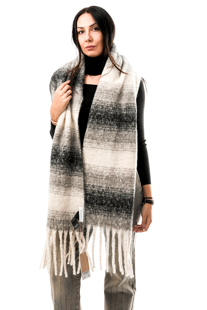 Sciarpa Donna Rino & pelle ERICA.7002512 BLACK WHITE ERICA.7002512 BLACK WHITE Rino & pelle 