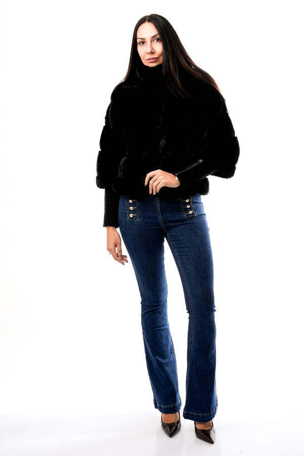 Giubbino Donna Rino & pelle FELINE.7002512 BLACK FELINE.7002512 BLACK Rino & pelle 