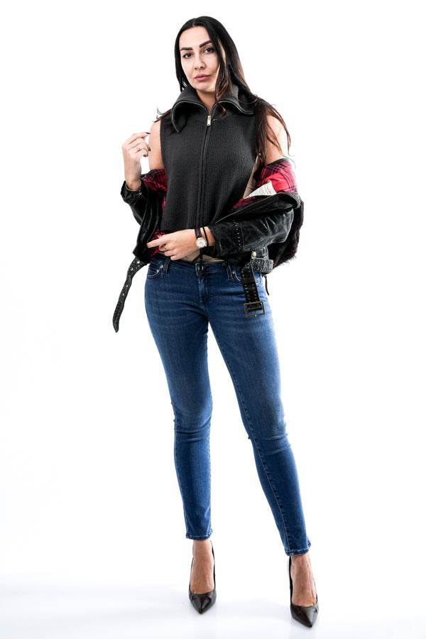 Gilet Donna Rino & pelle GWYNETH.5002512 DEEP IRON GWYNETH.5002512 DEEP IRON Rino & pelle 