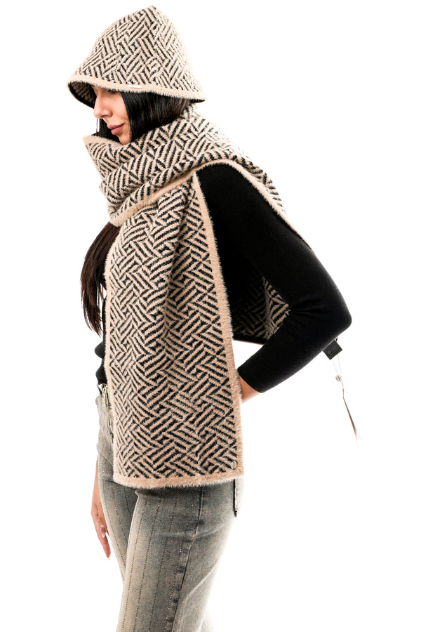 Sciarpa Donna Rino & pelle LEAH.5002511 SAND GRAPHIC LEAH.5002511 SAND GRAPHIC Rino & pelle 