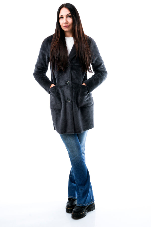 Cappotto Donna Rino & pelle LENNA.7002511 NIGHT GREY LENNA.7002511 NIGHT GREY Rino & pelle 