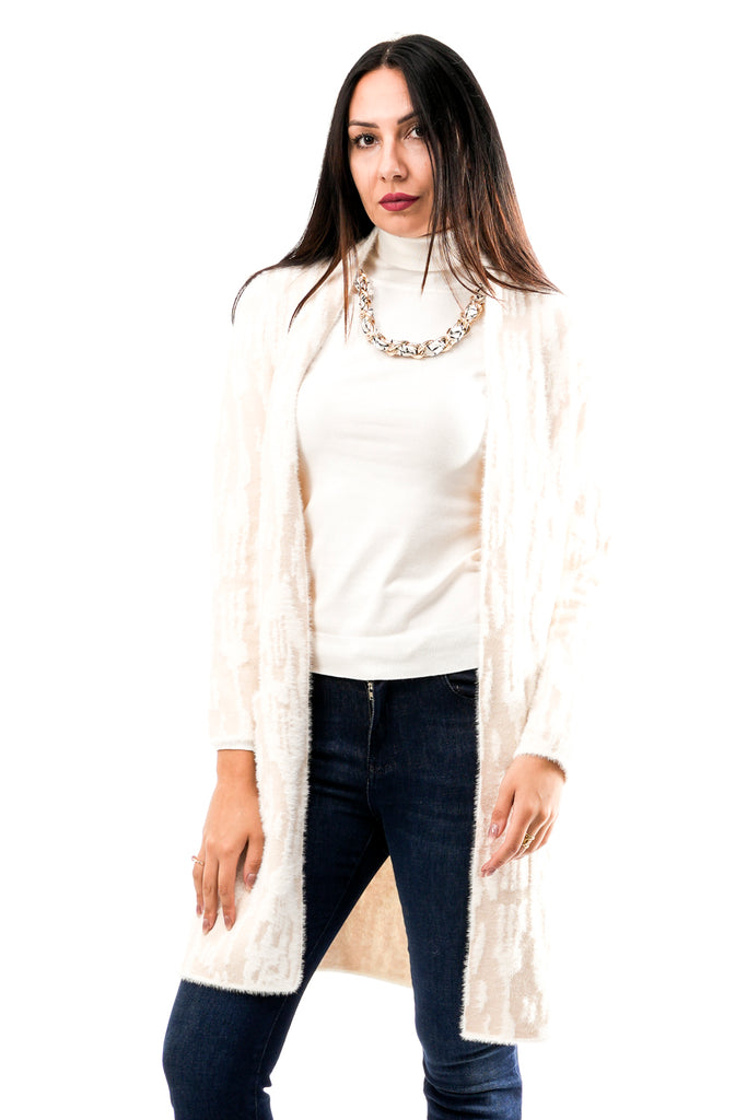 Cardigan Donna Rino & pelle NEGIEN.5002512 BIRCH SNOW ZEBRA NEGIEN.5002512 BIRCH SNOW ZEBRA Rino & pelle 