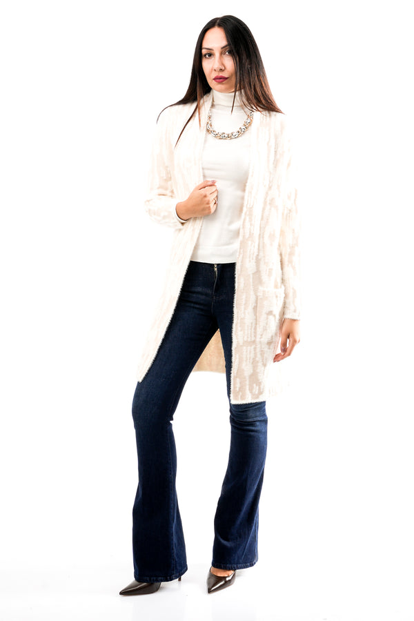 Cardigan Donna Rino & pelle NEGIEN.5002512 BIRCH SNOW ZEBRA NEGIEN.5002512 BIRCH SNOW ZEBRA Rino & pelle 