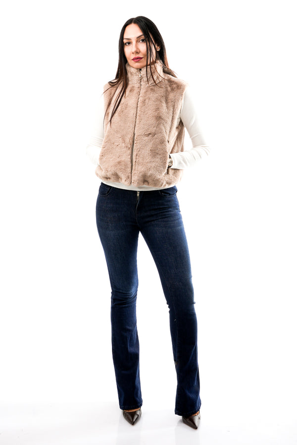 Gilet Donna Rino & pelle NIKKI.7002511 OAT NIKKI.7002511 OAT Rino & pelle 