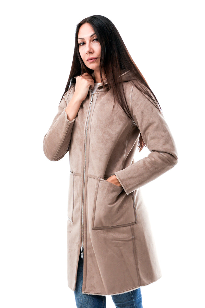 Cappotto Donna Rino & pelle OVA.7002511 TOFFEE OVA.7002511 TOFFEE Rino & pelle 