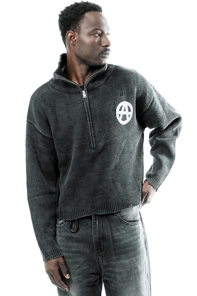 Maglia Uomo ANARCHY SWEATER BLACK Acupuncture 