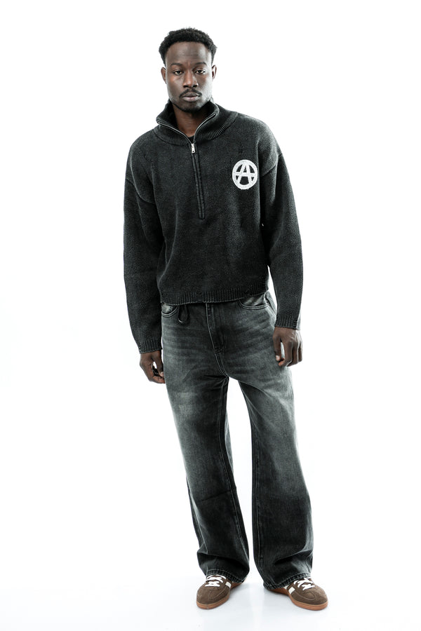 Maglia Uomo Acupuncture ANARCHY SWEATER BLACK ANARCHY SWEATER BLACK Acupuncture 