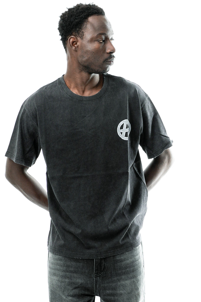 T-shirt Uomo ANARCHY TEE WASHED BLACK Acupuncture 