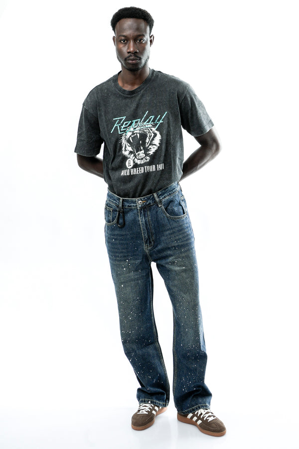 Jeans Uomo Acupuncture ORIGINAL SILVER SPLASHED WASH ORIGINAL SILVER SPLASHED WASH Acupuncture 