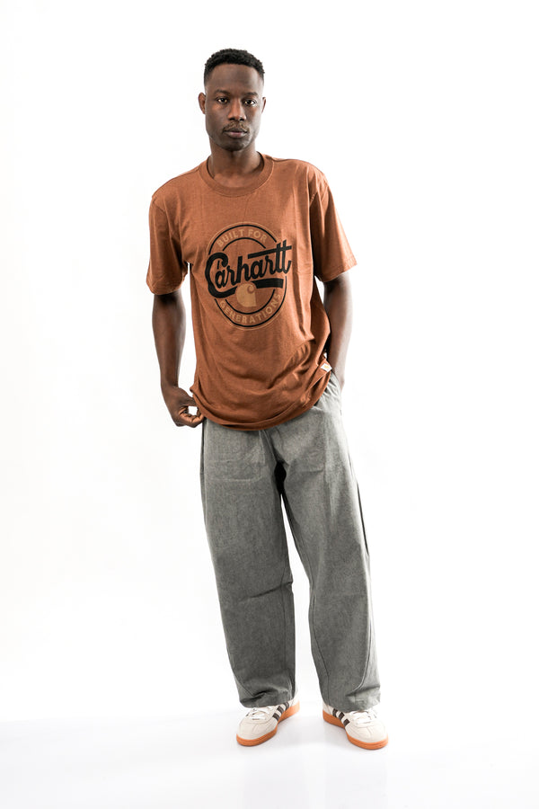 T-shirt Uomo Carhartt 107049 RED DUCK HEATHER 107049 RED DUCK HEATHER Carhartt 
