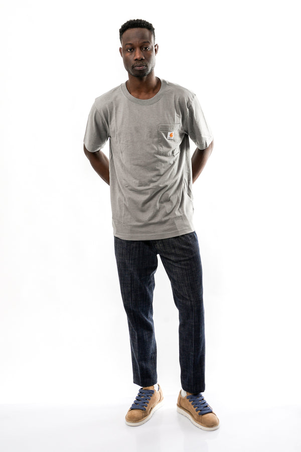 T-shirt Uomo Carhartt 107319 WEATHER ASH HEATHER 107319 WEATHER ASH HEATHER Carhartt 