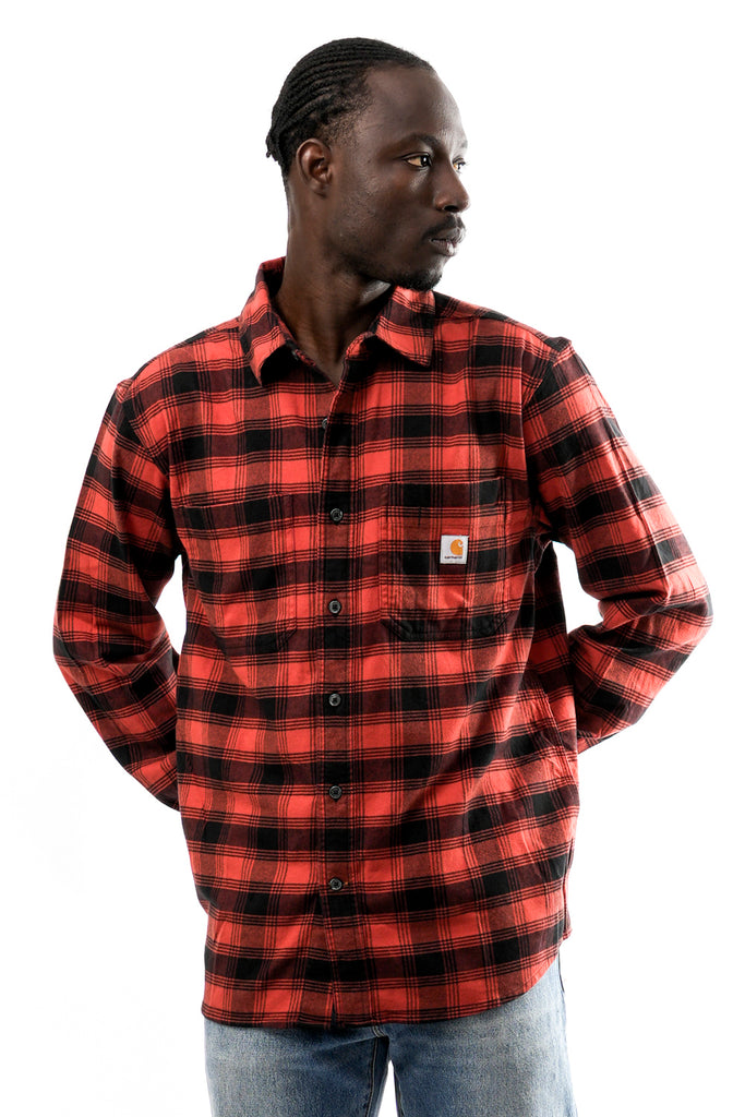 Camicia Uomo Carhartt FLANN 105945 RED OCHRE FLANN 105945 RED OCHRE Carhartt 