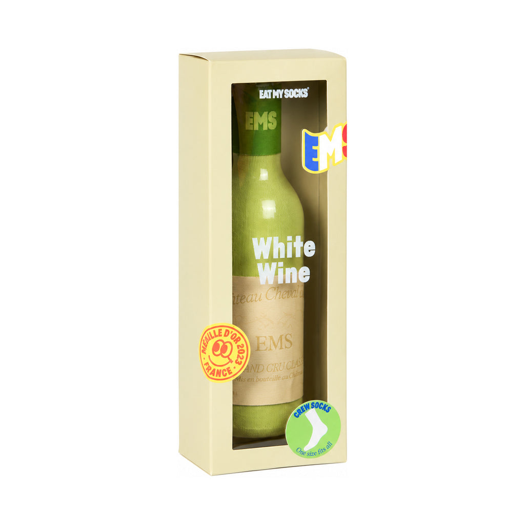 Calze Unisex EMS SOCKS EMSNCRWIWH WINE WHITE EAT MY SOCKS 