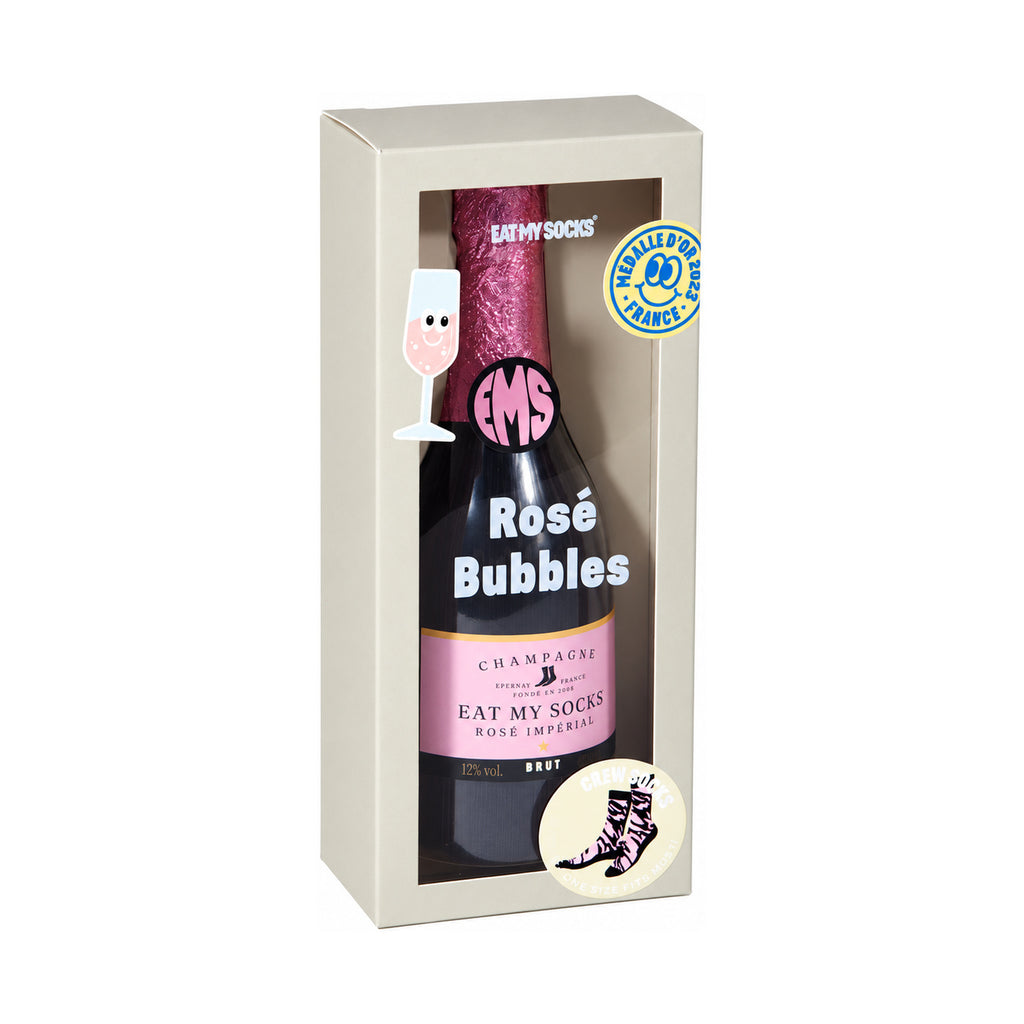 Calze Unisex EMS SOCKS EMSNOCROBU A ROSÉ BUBBLES EAT MY SOCKS 