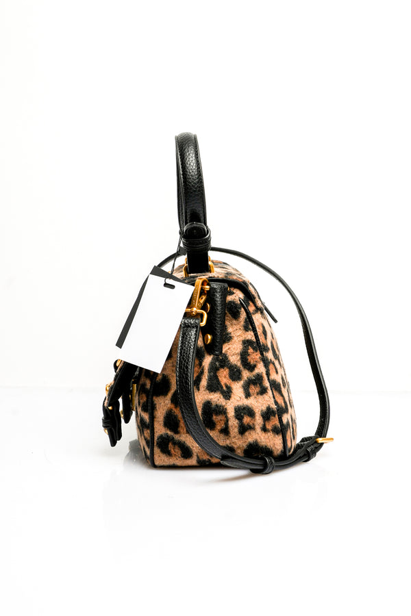 Borsa Donna ANIMALIER MED ATENA WOOL 162M-XM-112-WOE BLACK La Carrie 
