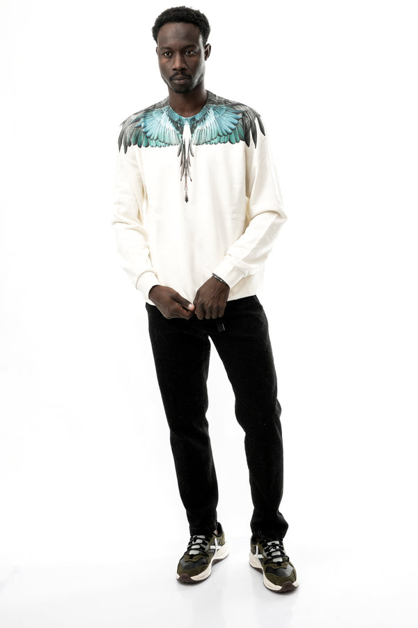 Felpa Uomo F6CMMASW055 412 Marcelo Burlon County of Milan 