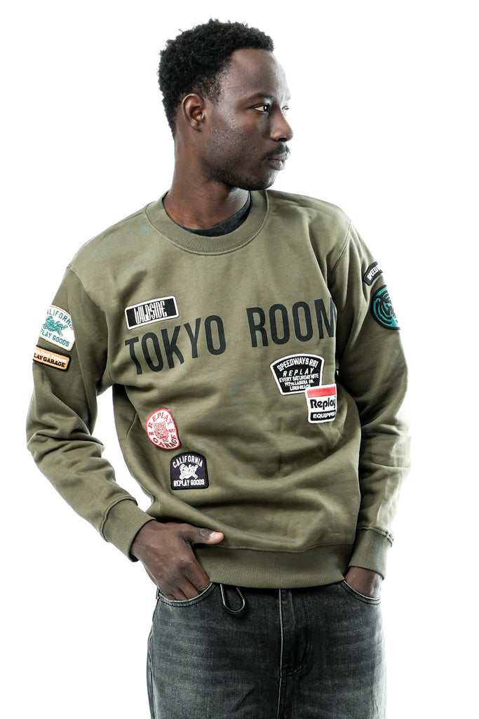Felpa Uomo M13LR.001.7242NW C00G Replay 