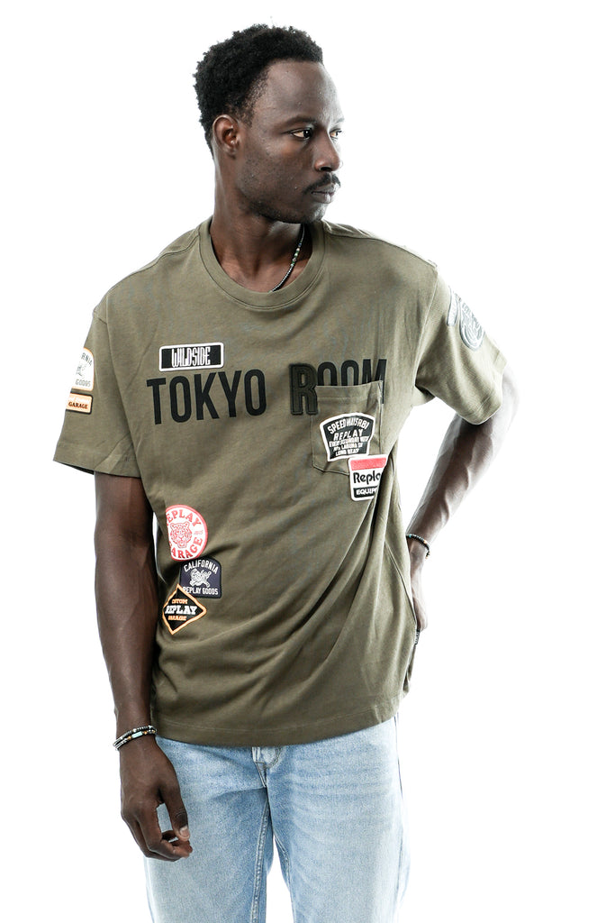 T-shirt Uomo M13MA.000.7242KW C00G Replay 