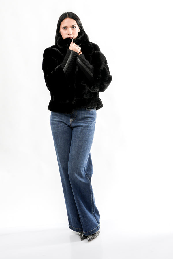 Pelliccia Donna Rino & pelle FELINE.7002611 BLACK FELINE.7002611 BLACK Rino & pelle 
