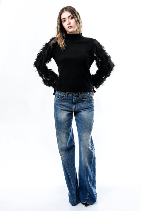 Maglia Donna JANIQUE.5002612 BLACK Rino & pelle 