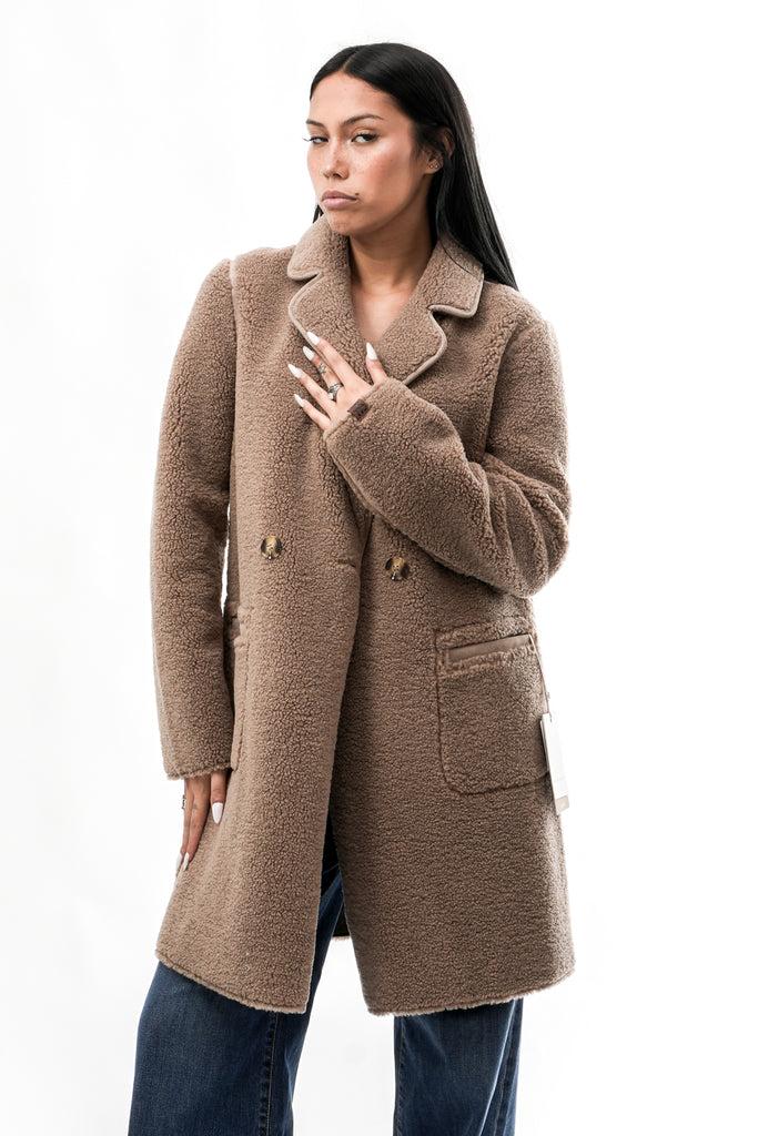Cappotto Donna JUNA.7002611 MOCHA LATTE Rino & pelle 