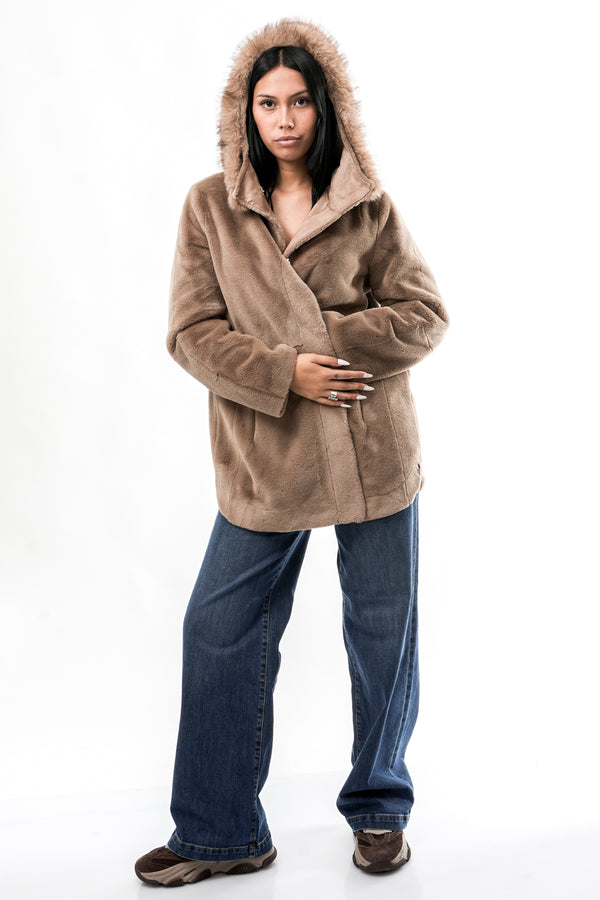 Pelliccia Donna MANS.7002611 TOFFEE Rino & pelle 