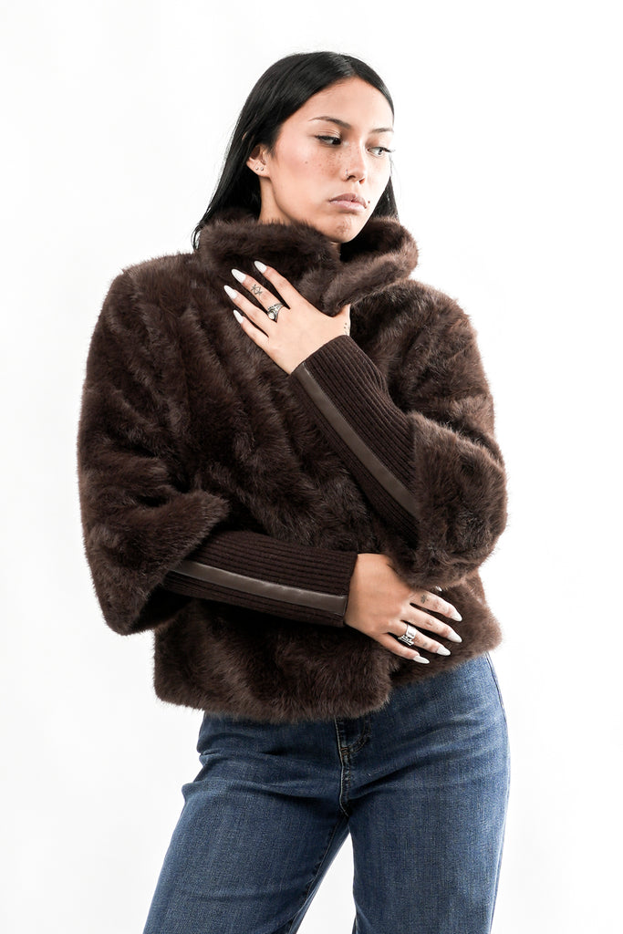 Giubbino Donna NESRIN.7002611 COFFEE ROAST Rino & pelle 