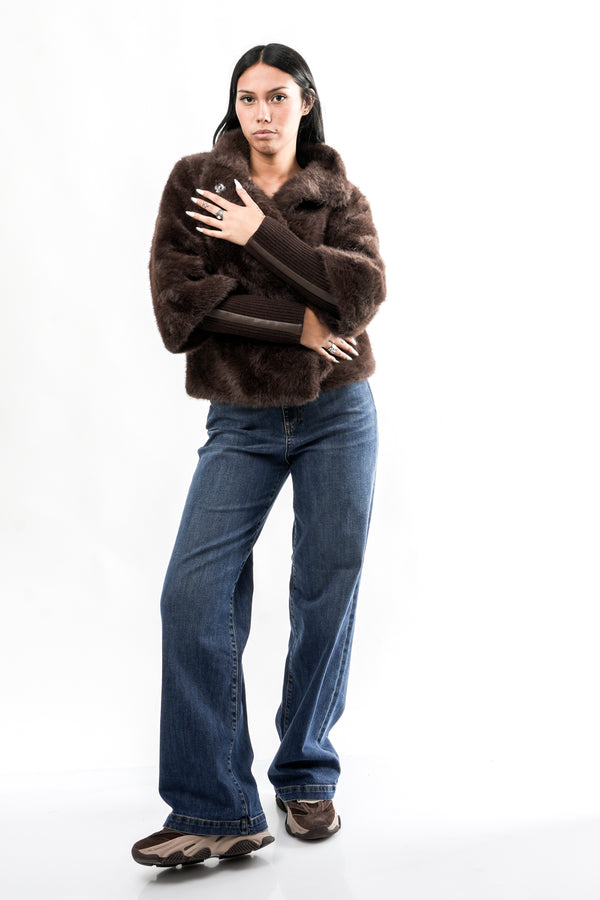 Giubbino Donna Rino & pelle NESRIN.7002611 COFFEE ROAST NESRIN.7002611 COFFEE ROAST Rino & pelle 