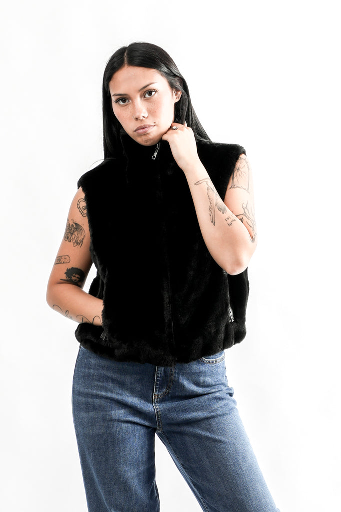 Gilet Donna NIKKI.7002611 BLACK Rino & pelle 