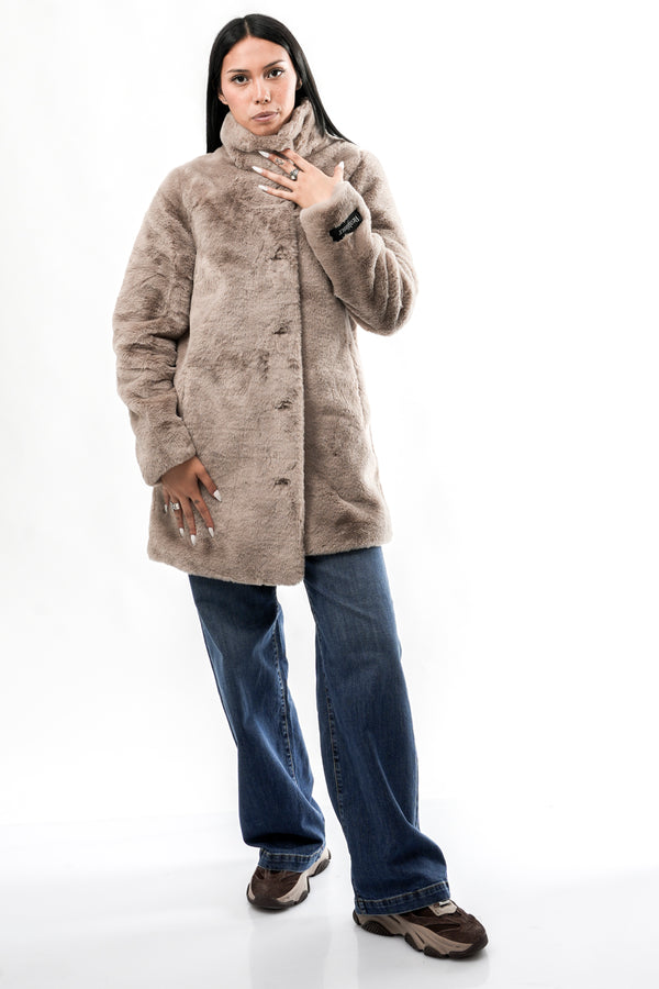 Cappotto Donna NONNA.7002611 MOCHA LATTE Rino & pelle 