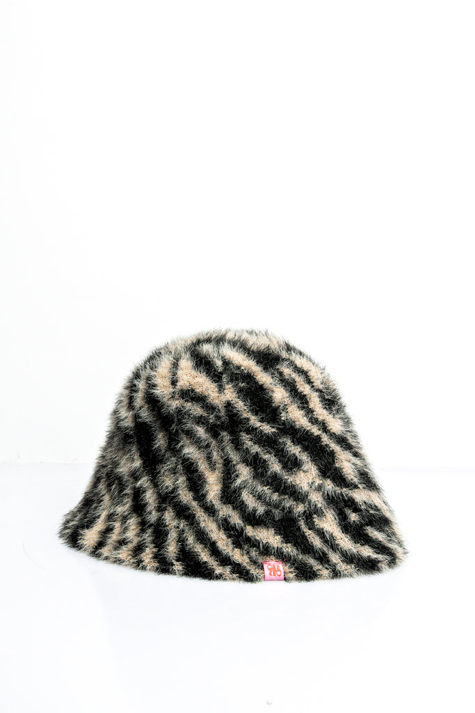 Cappello Donna SABEAU.5012611 MOCHA BLACK ZEBRA Rino & pelle 