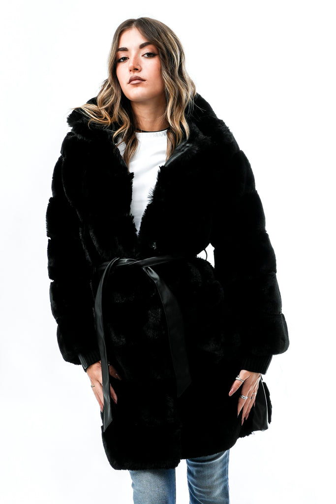Pelliccia Donna ZANE.7002612 BLACK Rino & pelle 