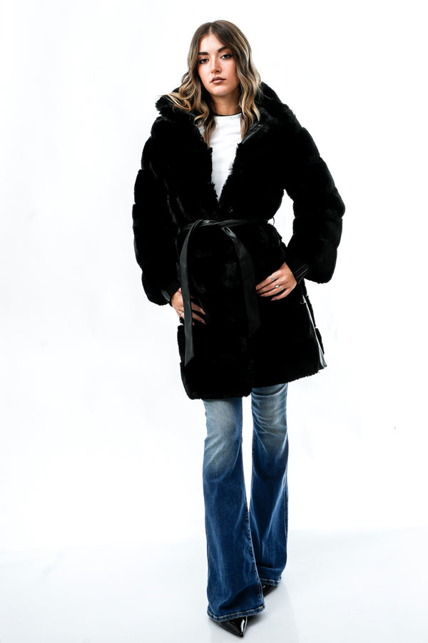 Pelliccia Donna Rino & pelle ZANE.7002612 BLACK ZANE.7002612 BLACK Rino & pelle 