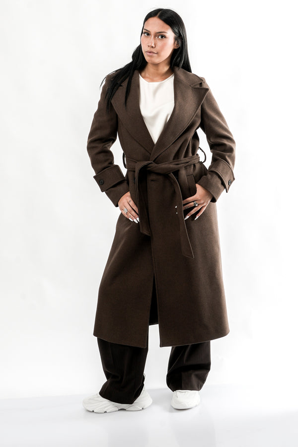 Cappotto Donna CESPO CACAO Sandro Ferrone 