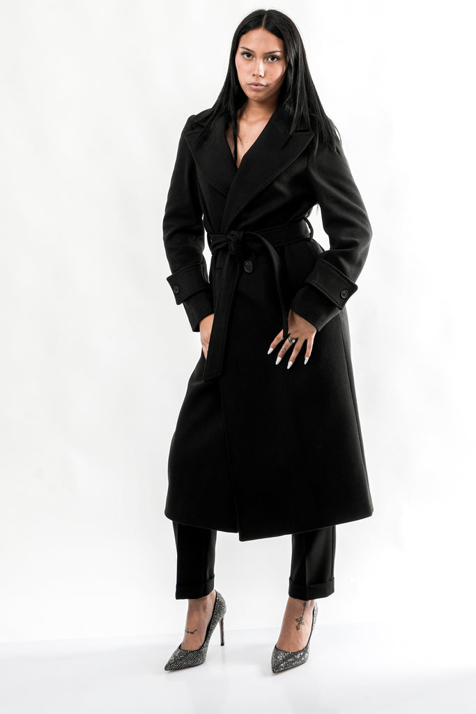 Cappotto Donna CESPO NERO Sandro Ferrone 