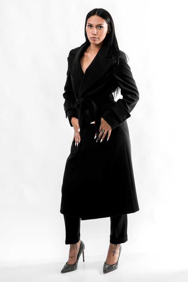 Cappotto Donna CESPO NERO Sandro Ferrone 