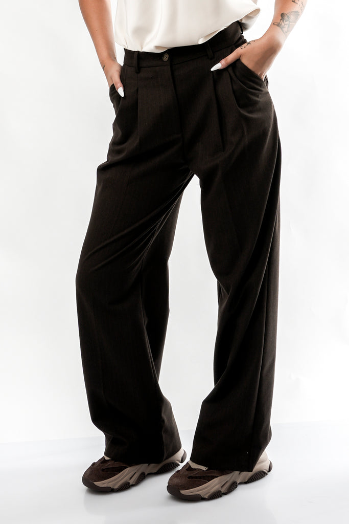 Pantalone Donna FENICE CACAO Sandro Ferrone 