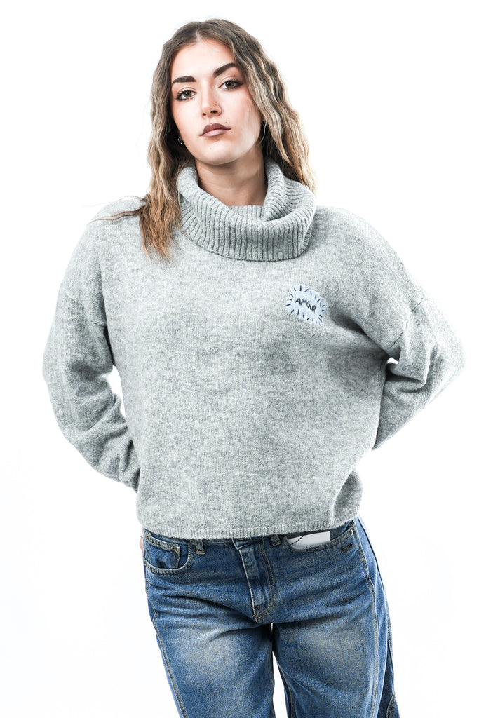 Maglia Donna Sandro Ferrone GRUS GRIGIO PERLA GRUS GRIGIO PERLA Sandro Ferrone 