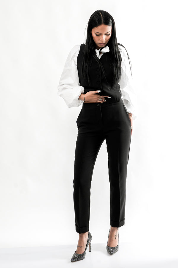 Pantalone Donna Sandro Ferrone SIGARETTA NERO SIGARETTA NERO Sandro Ferrone 
