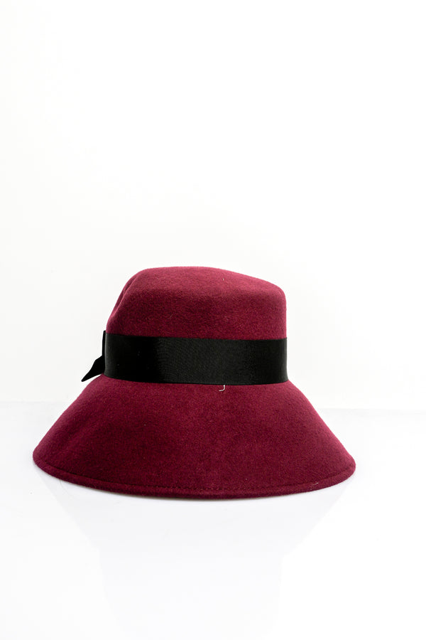 Cappello Donna TRATTO BORDEAUX-NERO Sandro Ferrone 