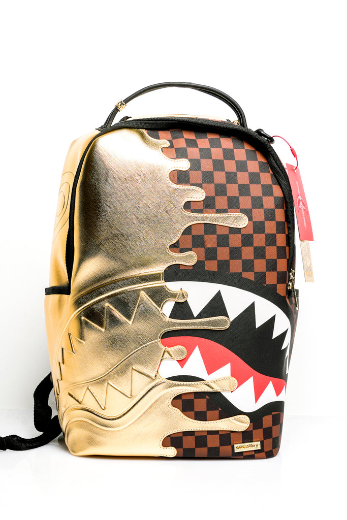 Zaino Unisex SHARKS IN PARIS GOLD DRIP BACKPACK 910B9250NSZ Sprayground 