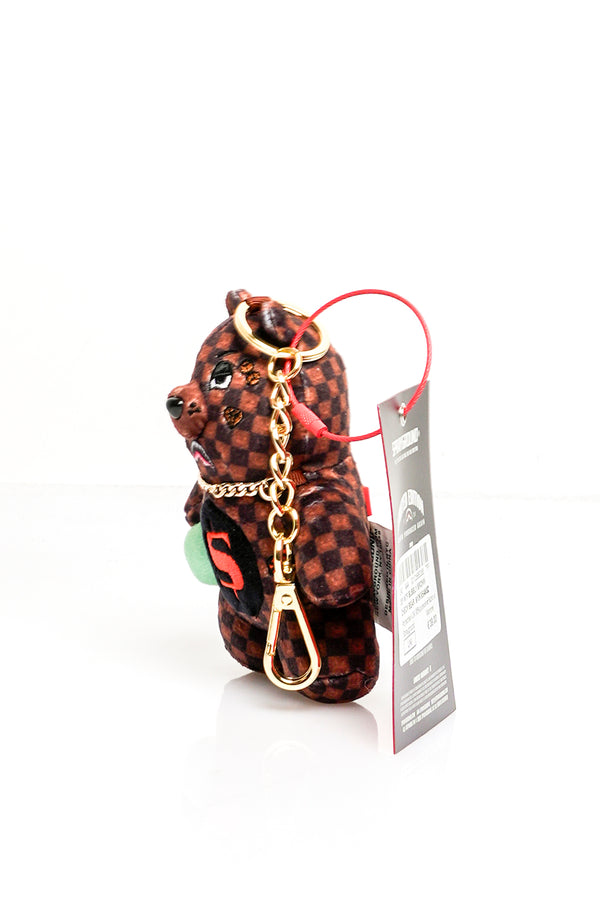 Portachiavi Unisex SIP WTF BUBBLY BROWN CHECK BEAR 910K9594NSZ Sprayground 