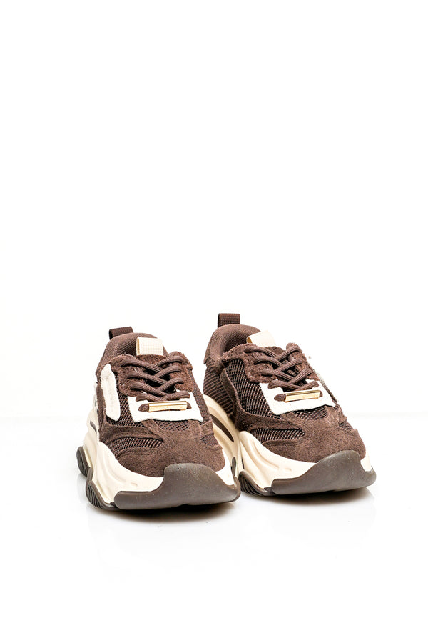 Scarpe Donna Steve Madden POSSESSION LT BEIGE SNK POSSESSION BRN OFWT Steve Madden 