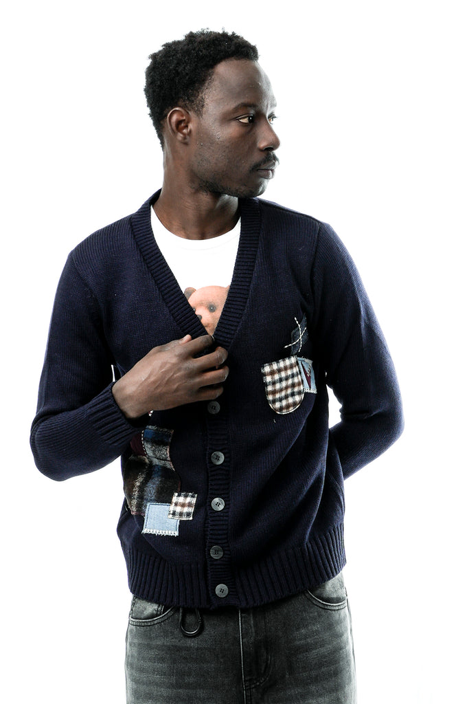 Cardigan Uomo CARMLTPTC BL V2 